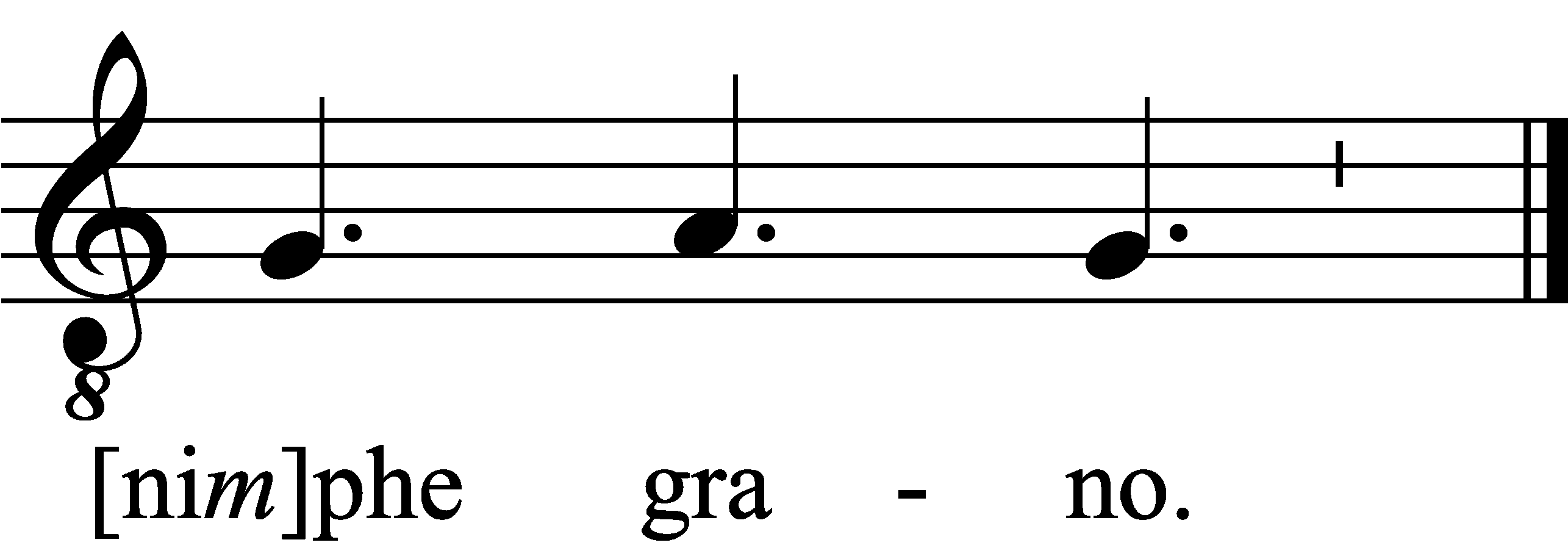 Refrain musical notation